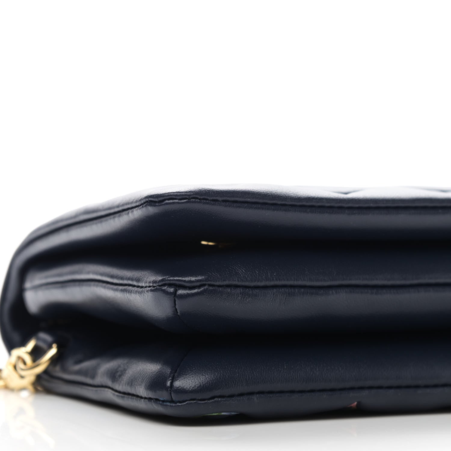 Louis Vuitton Lambskin Embossed Monogram LV Garden Pochette Coussin Navy 8 of 10