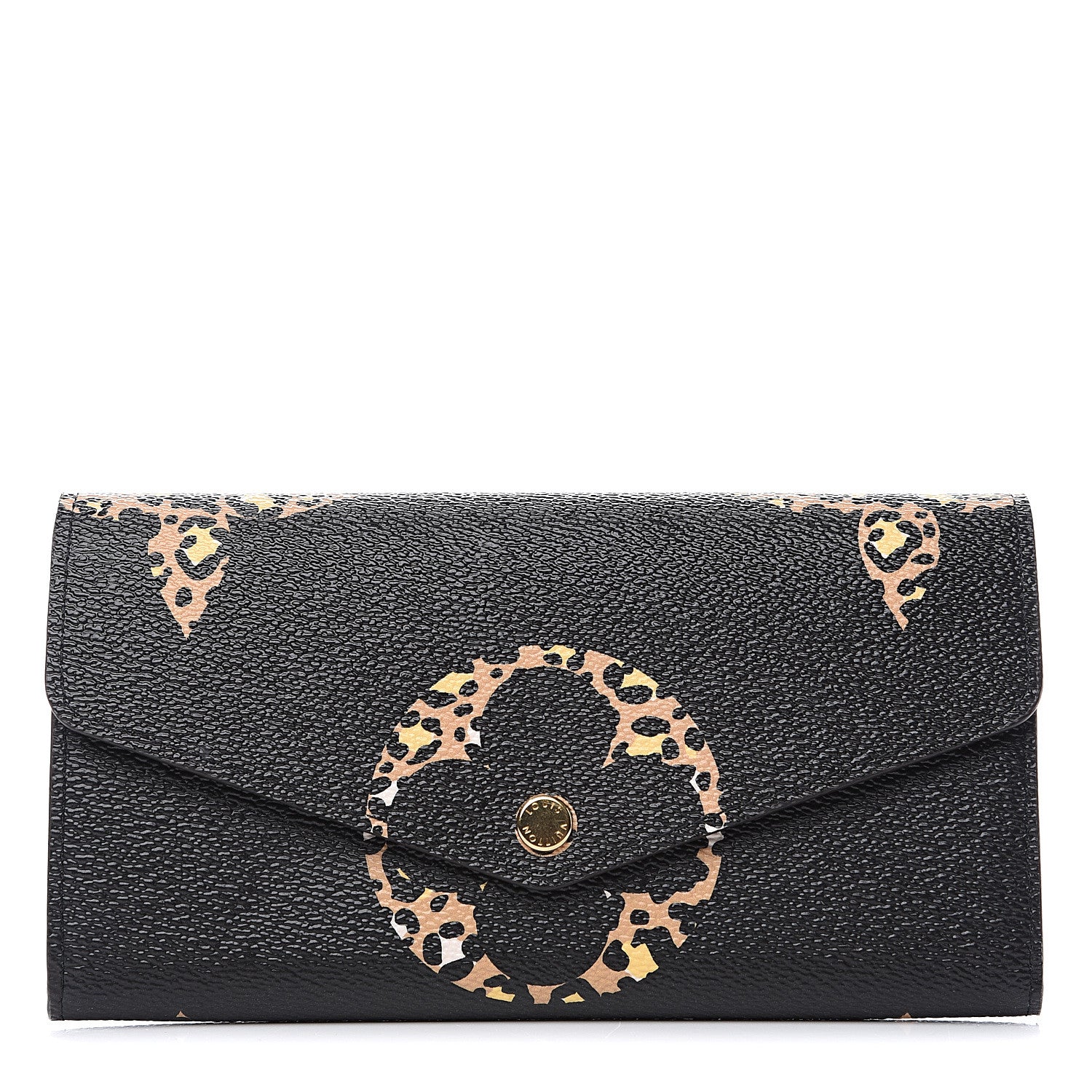 Louis Vuitton Monogram Giant Jungle Sarah Wallet Black 1 of 7