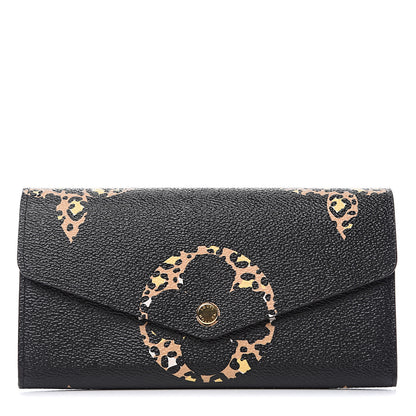 Louis Vuitton Monogram Giant Jungle Sarah Wallet Black 1 of 7