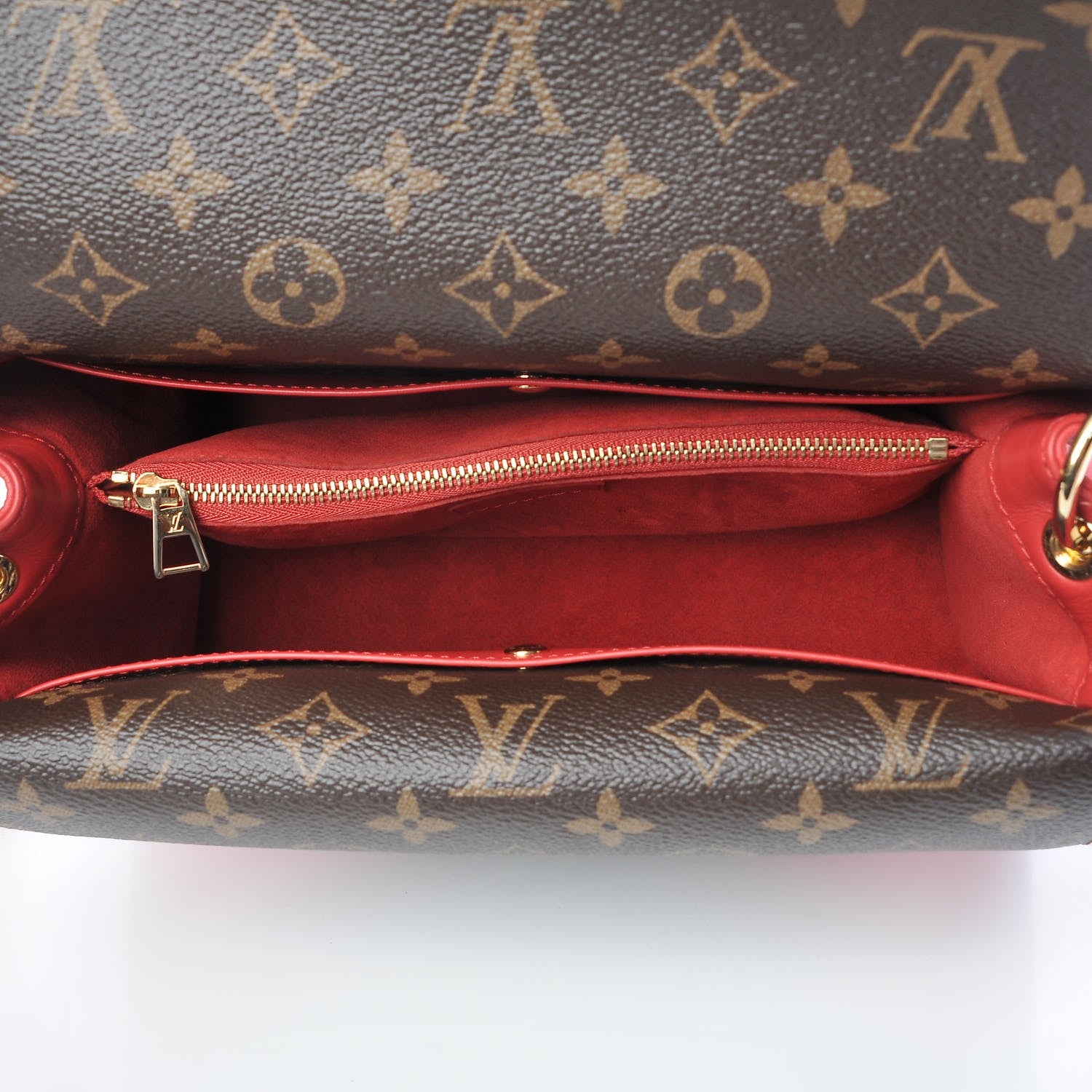 Louis Vuitton Grained Calfskin Monogram Double V Rubis 8 of 9