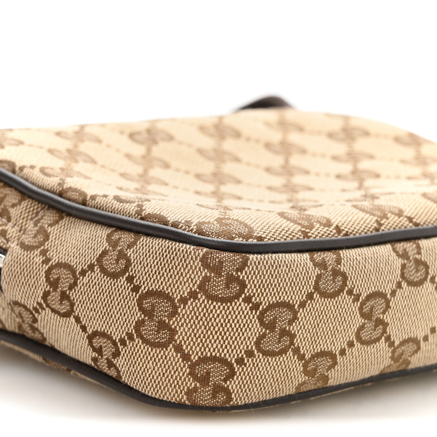 GG Supreme Monogram Calfskin Mini Crossbody Bag Beige Ebony New Acero