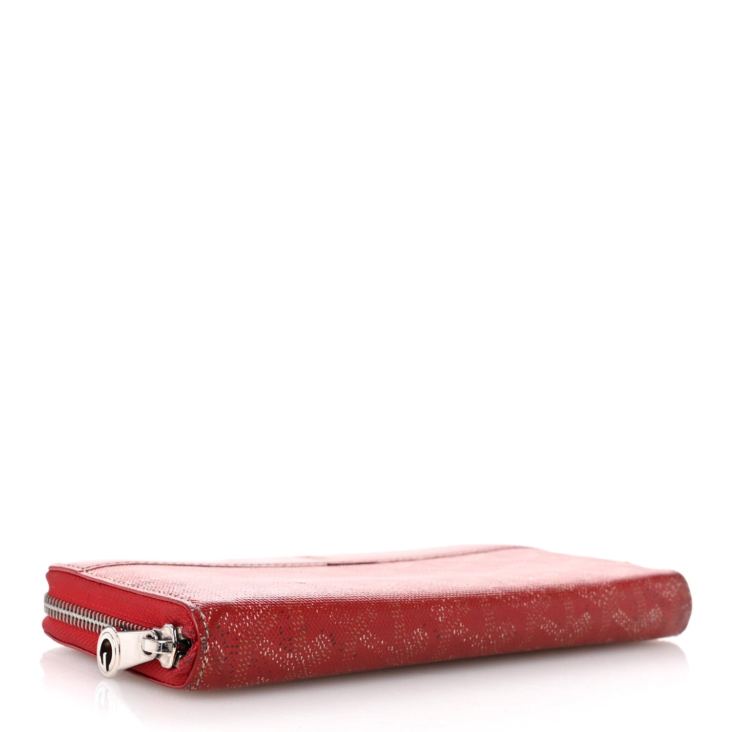 Goyard Goyardine Matignon Zip Around GM Wallet Red 4 of 8