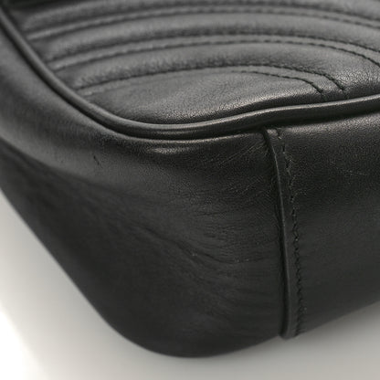 Gucci Calfskin Matelasse Small GG Marmont Shoulder Bag Black 8 of 10