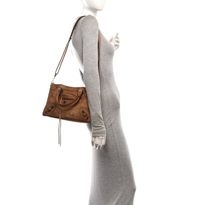 Balenciaga Waxed Suede Calfskin Classic Hardware Small Le City Camel Camel 2 of 10