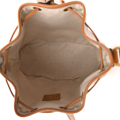 Gucci X DISNEY Mini Vintage GG Supreme Monogram Bucket Bag Beige Vintage Sun Oil 9 of 18