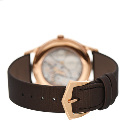 Patek Philippe 18K Rose Gold Satin Diamond Bezel 33mm Calatrava Manual Winding Watch Brown 4897R-001 3 of 4