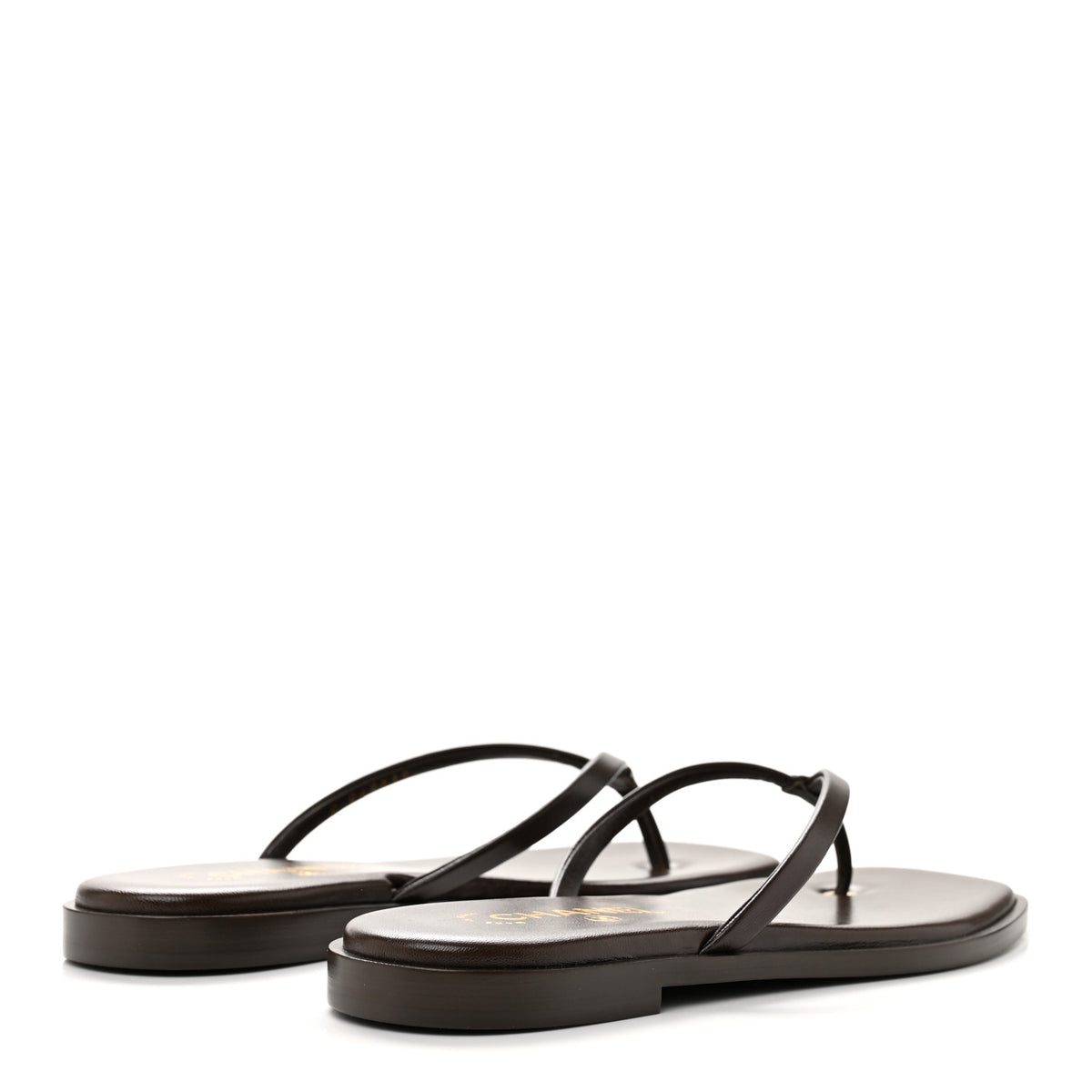 Chanel Goatskin CC Times Square Thong Sandals 39 Brown 5 of 10