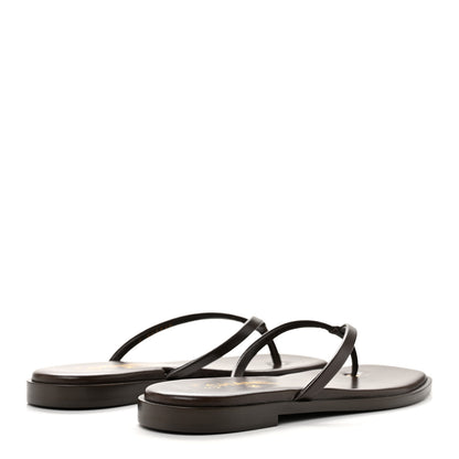 Chanel Goatskin CC Times Square Thong Sandals 39 Brown 5 of 10