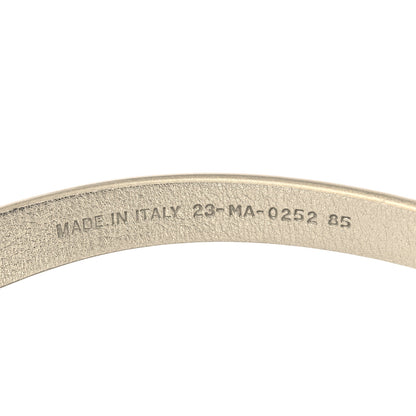 Christian Dior Metallic Calfskin Crystal 30 Montaigne Belt 85 34 Or Clair 4 of 5