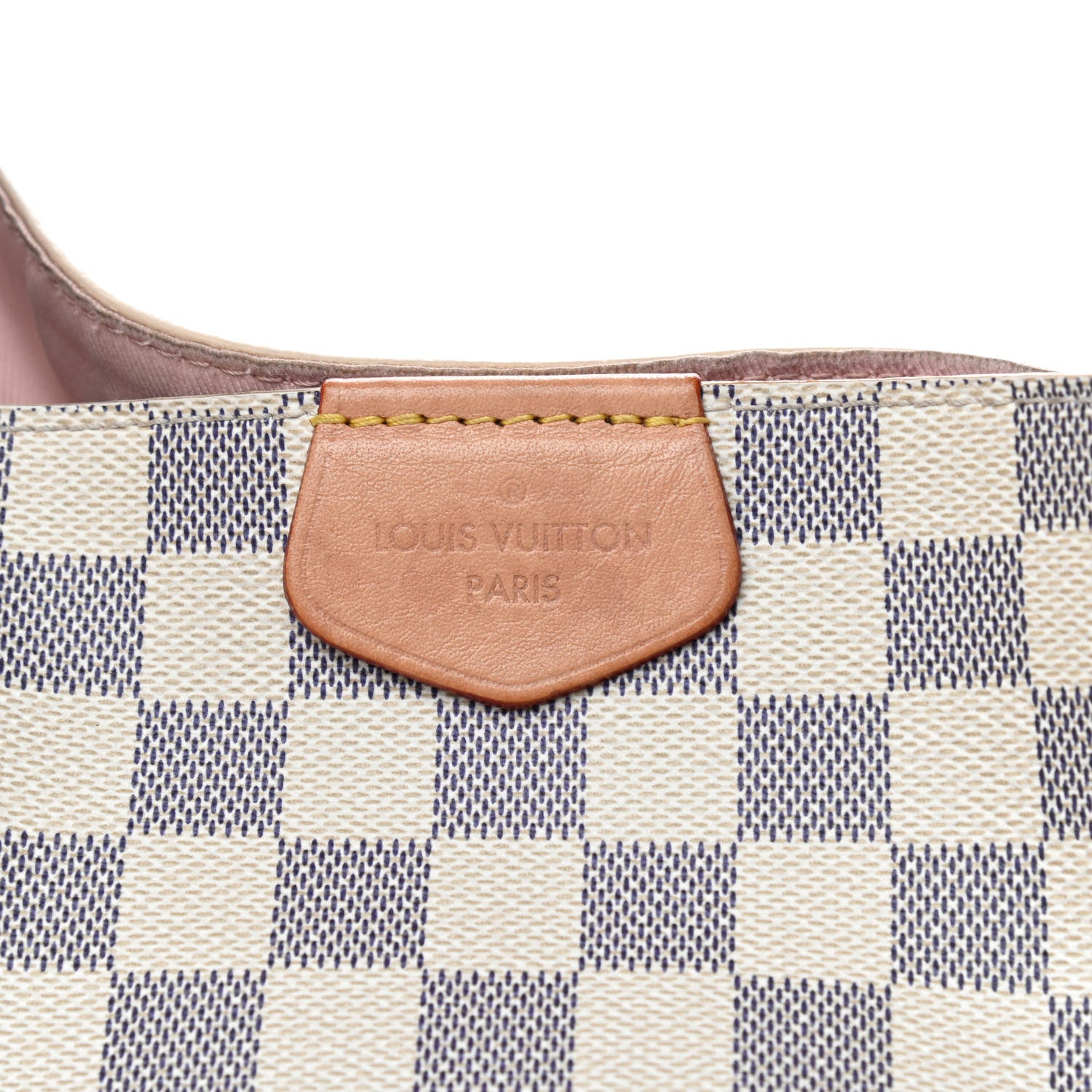 Louis Vuitton Damier Azur Graceful MM Rose Ballerine 10 of 11