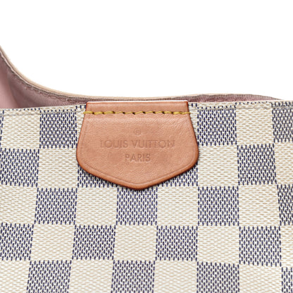 Louis Vuitton Damier Azur Graceful MM Rose Ballerine 10 of 11