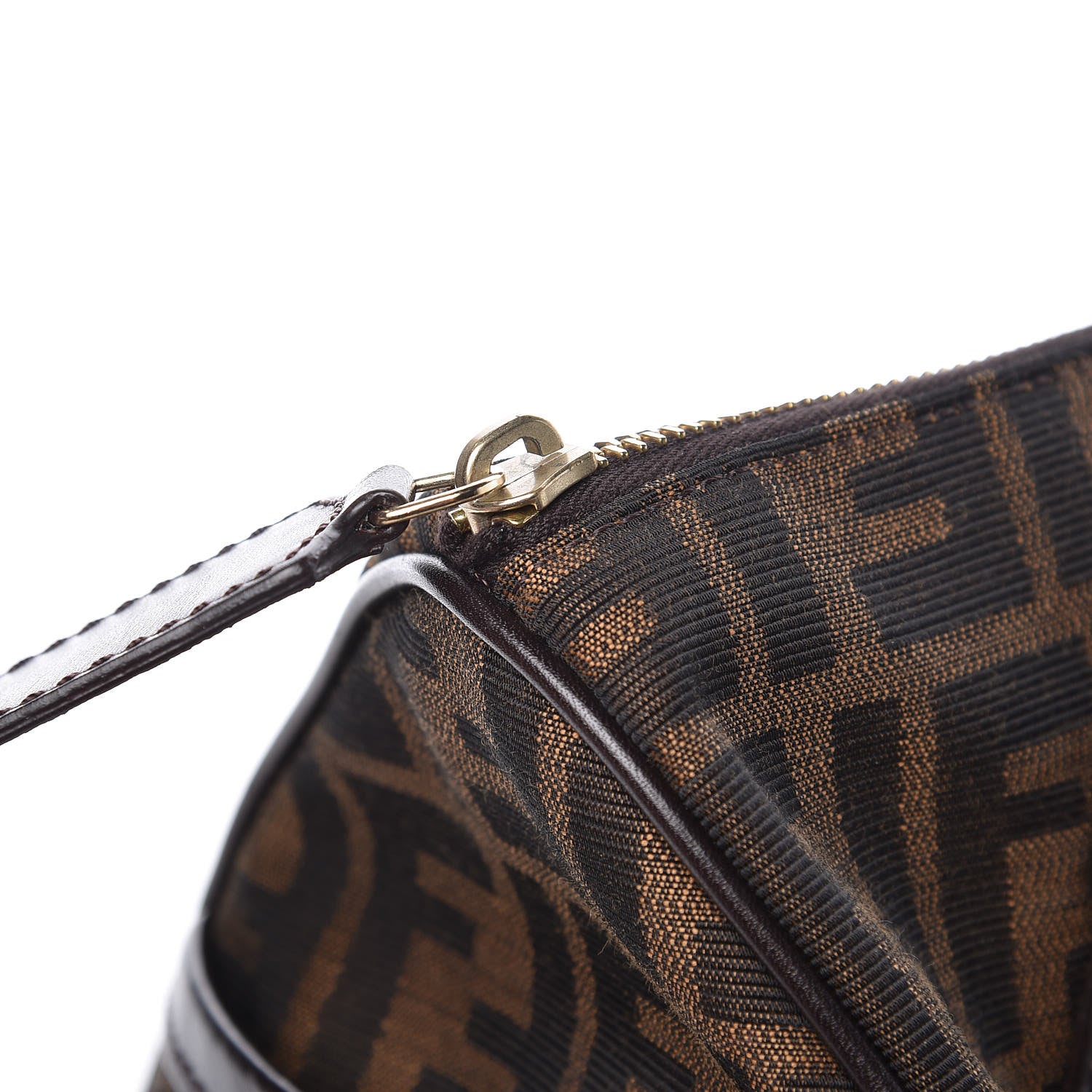 Fendi Zucca Cuoio Lucido Medium Chef Boston Tobacco Moro 6 of 11