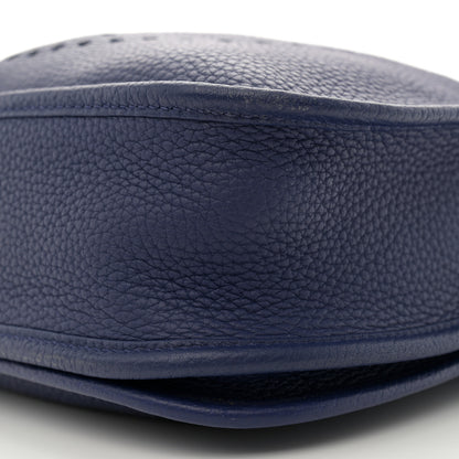 Hermes Taurillon Clemence Evelyne III PM Bleu Encre 10 of 12