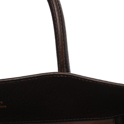 Hermes Chevre de Coromandel White Bus 40 Cocoan 11 of 11