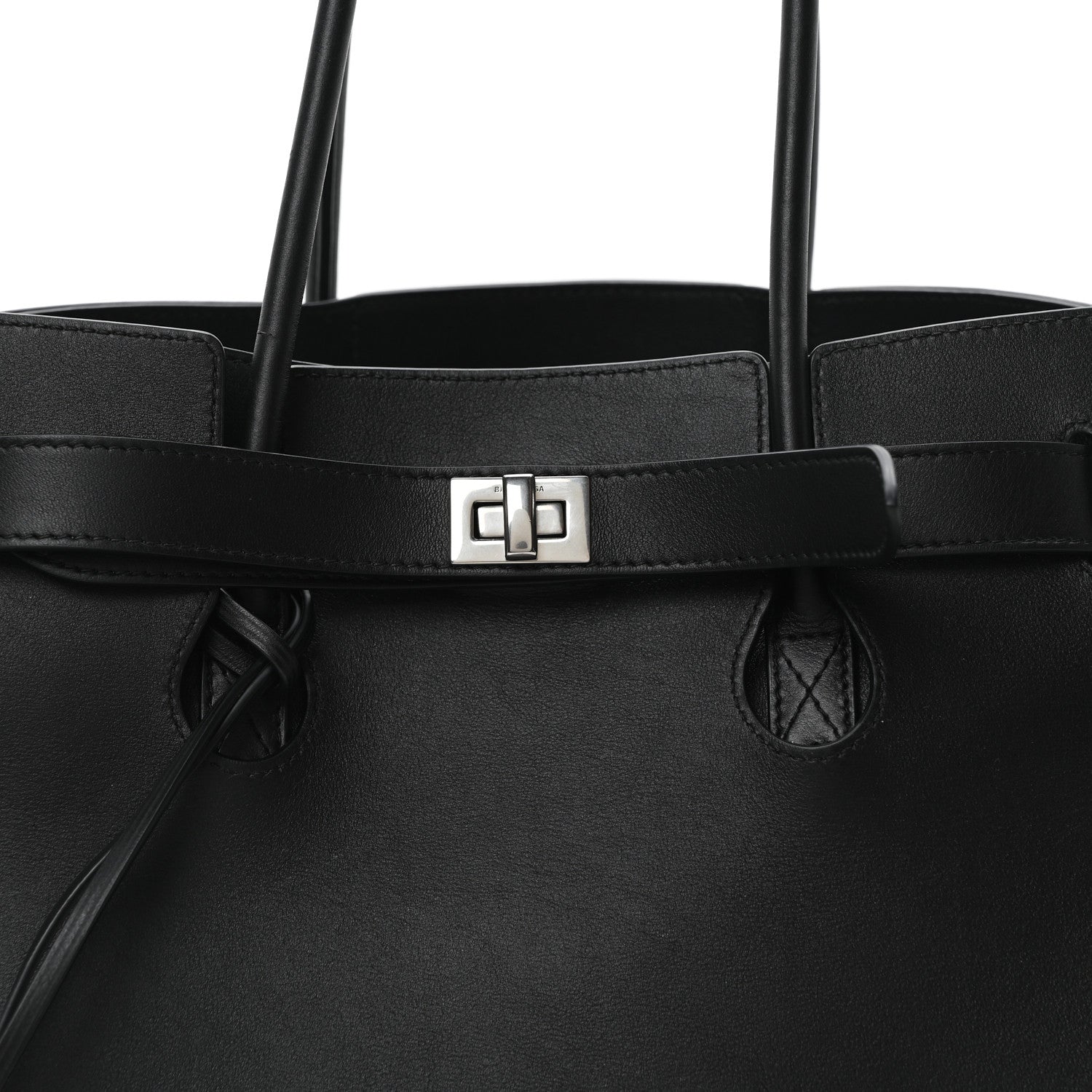 Balenciaga Smooth Calfskin Medium Bel Air Carry All Bag Black 7 of 9