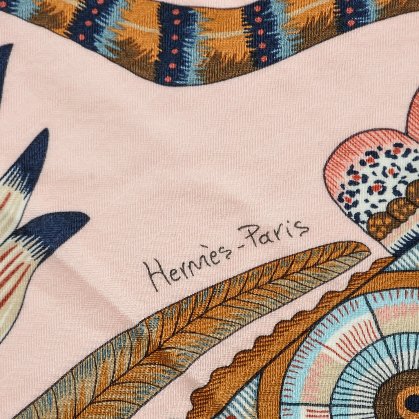 Cashmere Silk The Savana Dance Shawl 140 Rose Pale Bleu Marron