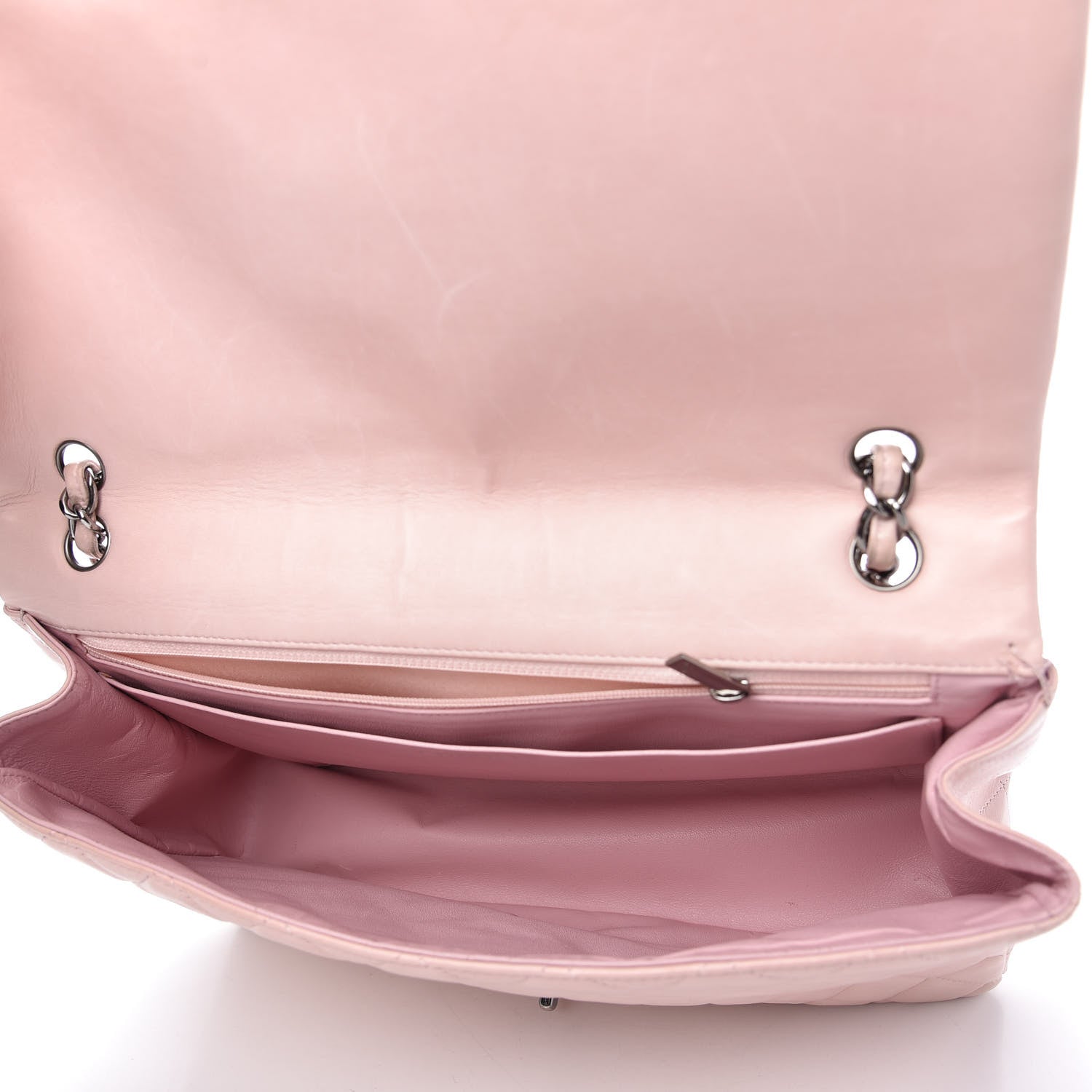 Chanel Lambskin Quilted Maxi Single Flap Pink 5 of 12