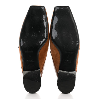 Hermes Suede Goatskin Groupie Mules 39 Brun Amourette 6 of 14