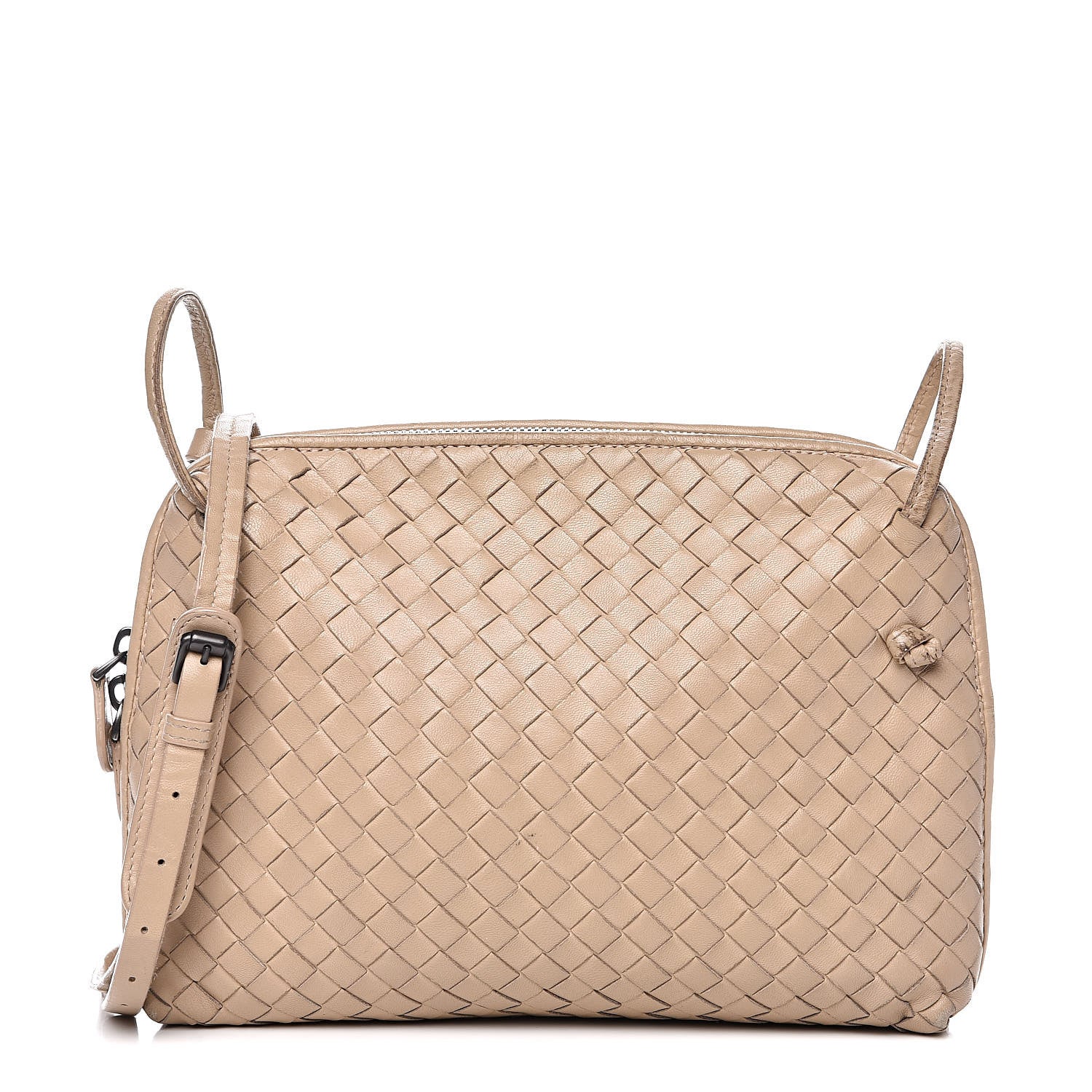 Bottega Veneta Nappa Intrecciato Nodini Crossbody Maple 1 of 16