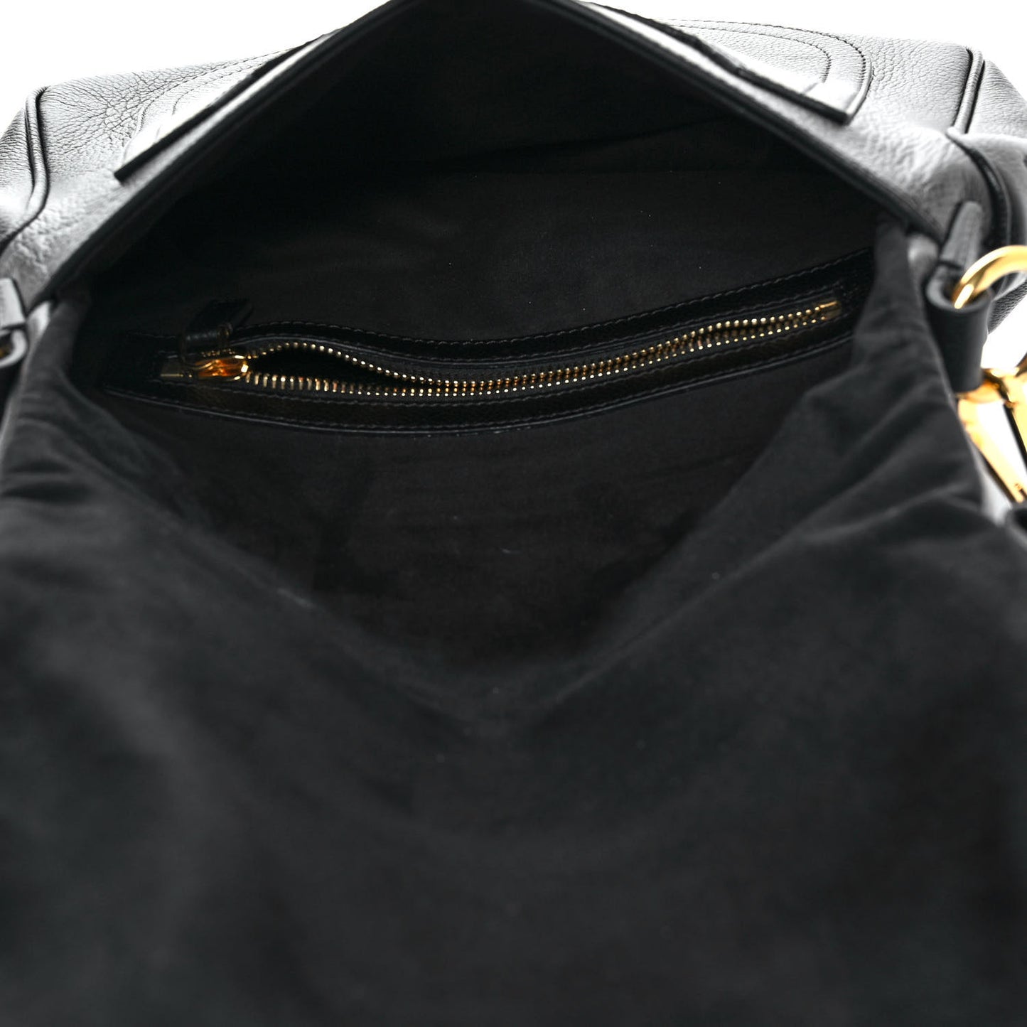 Grained Calfskin Medium Jennifer Shoulder Bag Black
