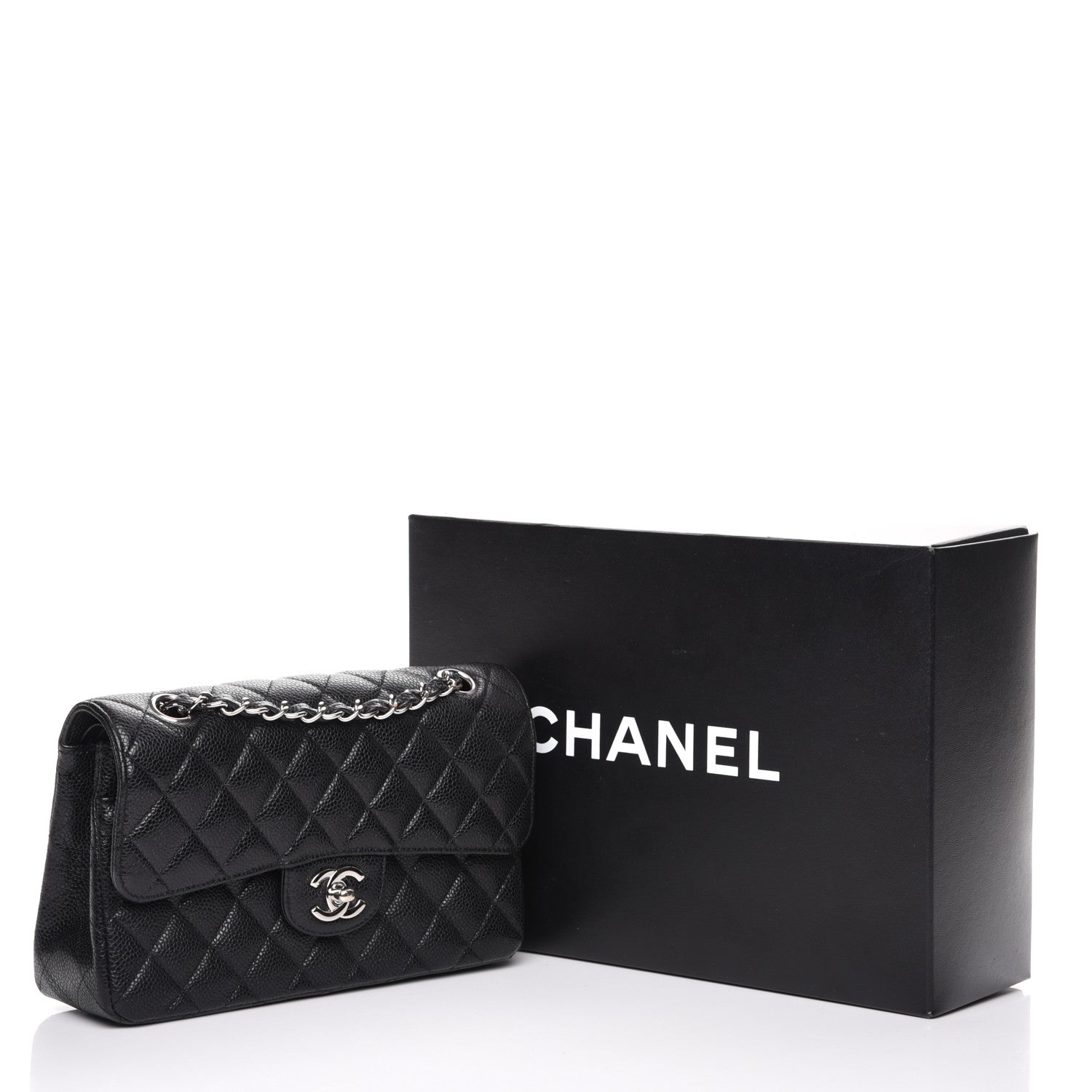 Chanel Caviar Quilted Small Double Flap Black 10 of 10