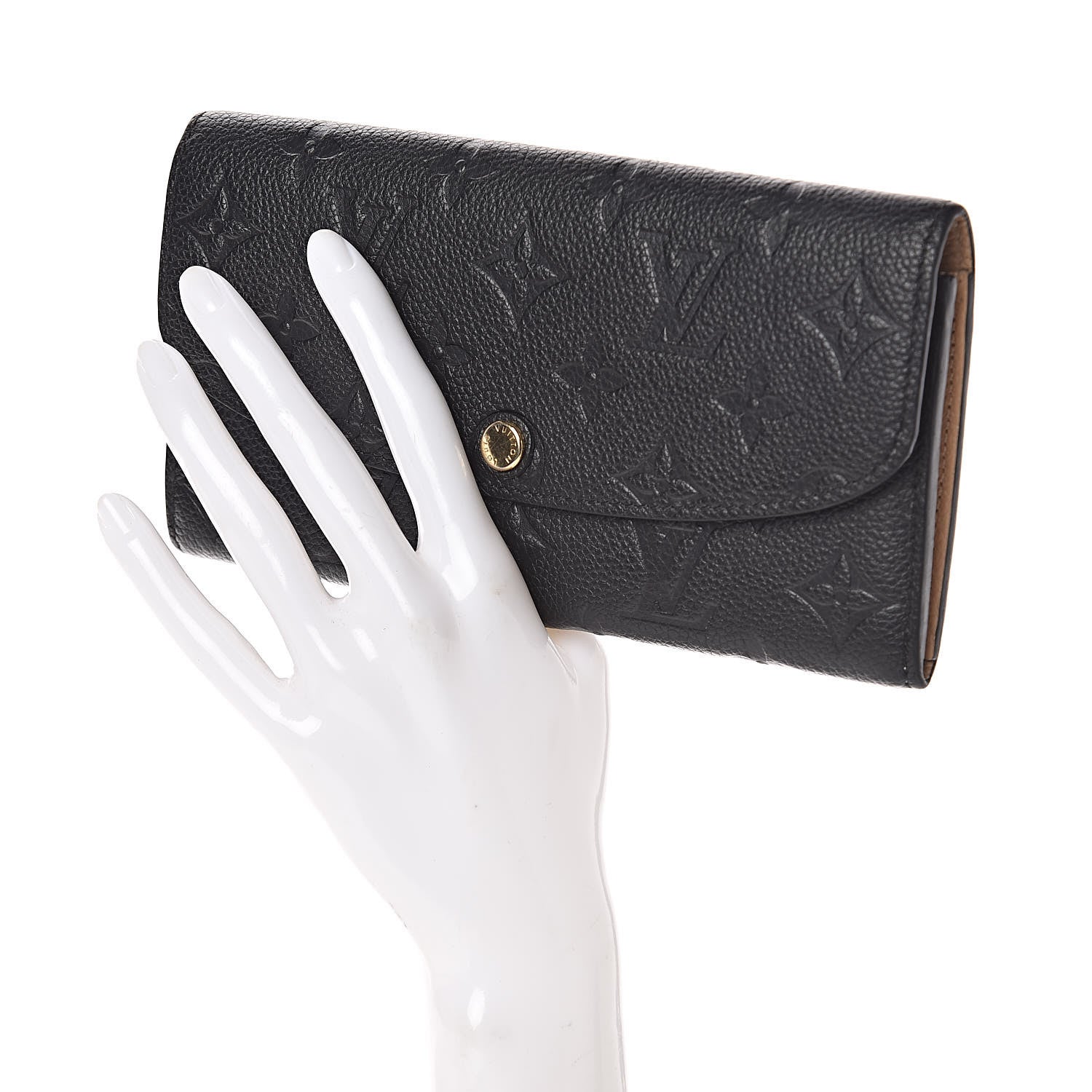 Louis Vuitton Empreinte Emilie Wallet Black Dune 2 of 7