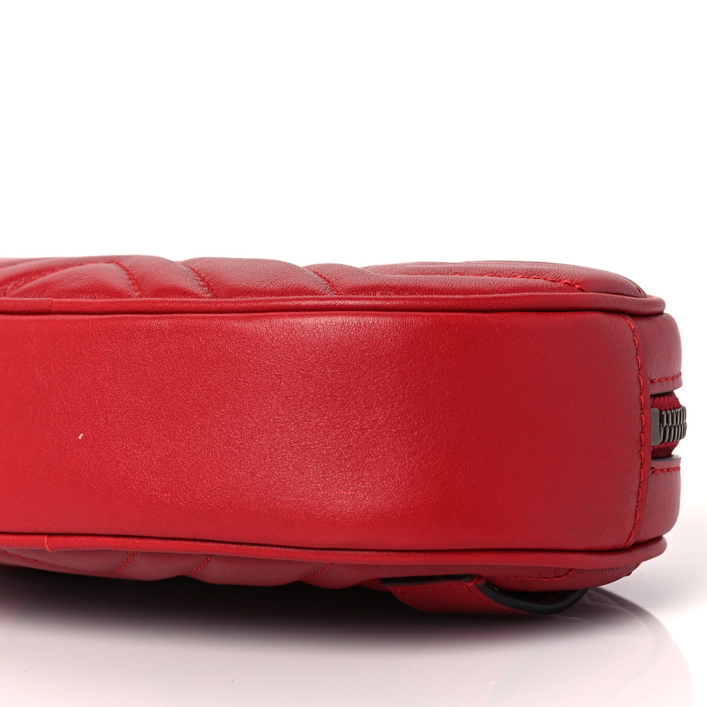 Calfskin Matelasse GG Marmont Belt Bag 85 34 Hibiscus Red