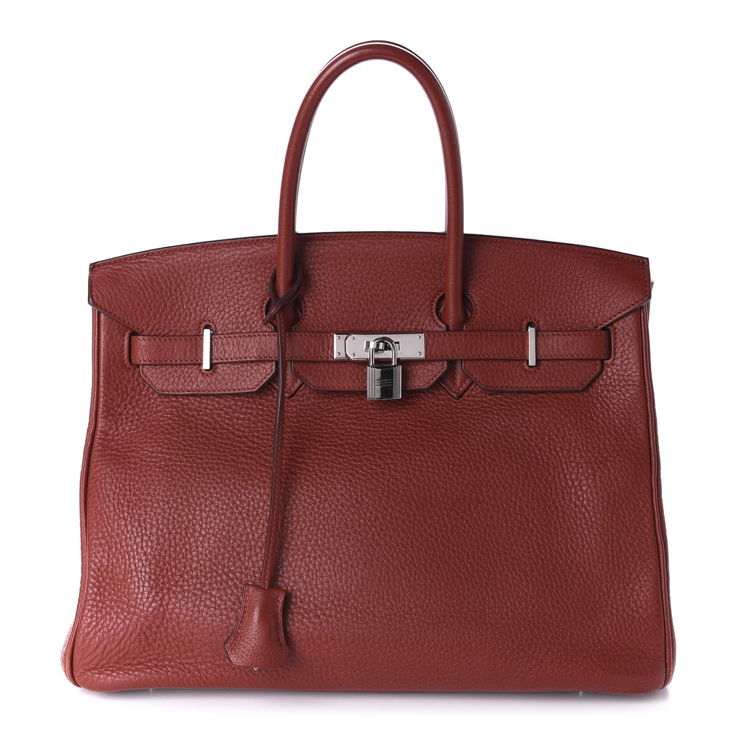 Hermes Taurillon Clemence Birkin 35 Brique 1 of 14