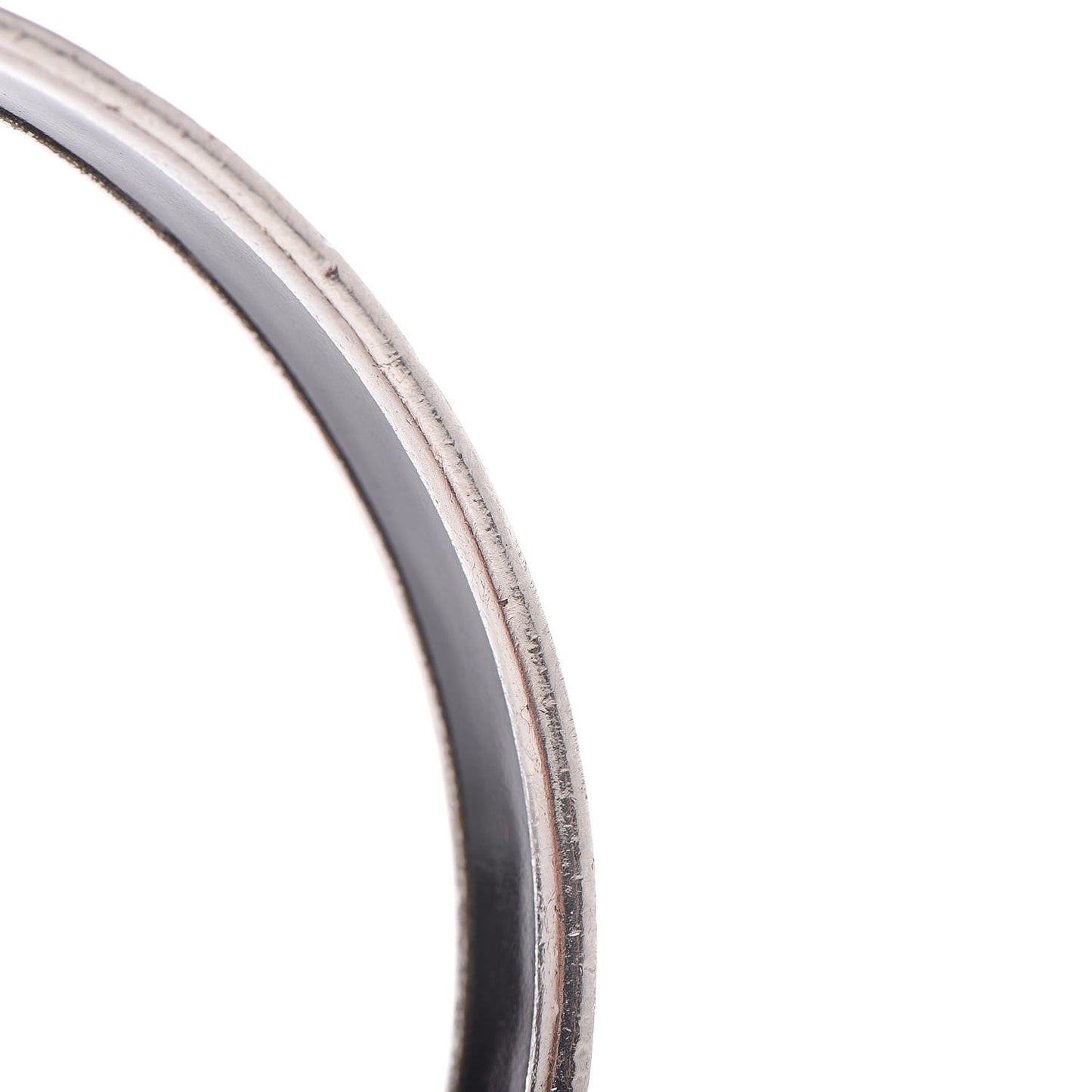 Enamel Printed Narrow Caleche Bracelet 65 White