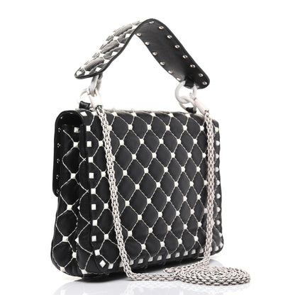 Valentino Garavani Lambskin Medium Free Rockstud Spike Shoulder Bag Black 4 of 23