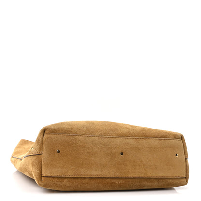 Chloe Suede Calfskin Small Marcie Hobo Bag Gold Khaki 4 of 10
