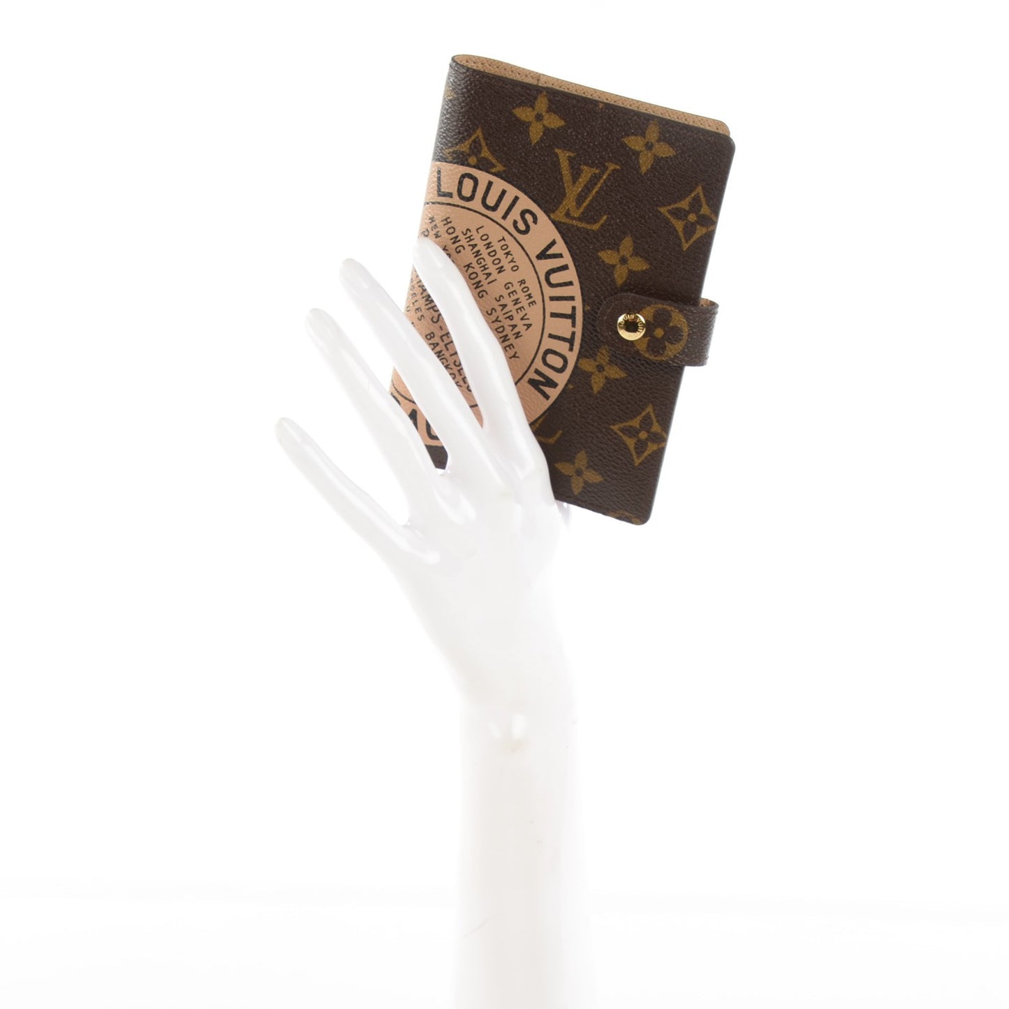 Monogram Complice Trunks and Bags Small Ring Agenda Cover Beige