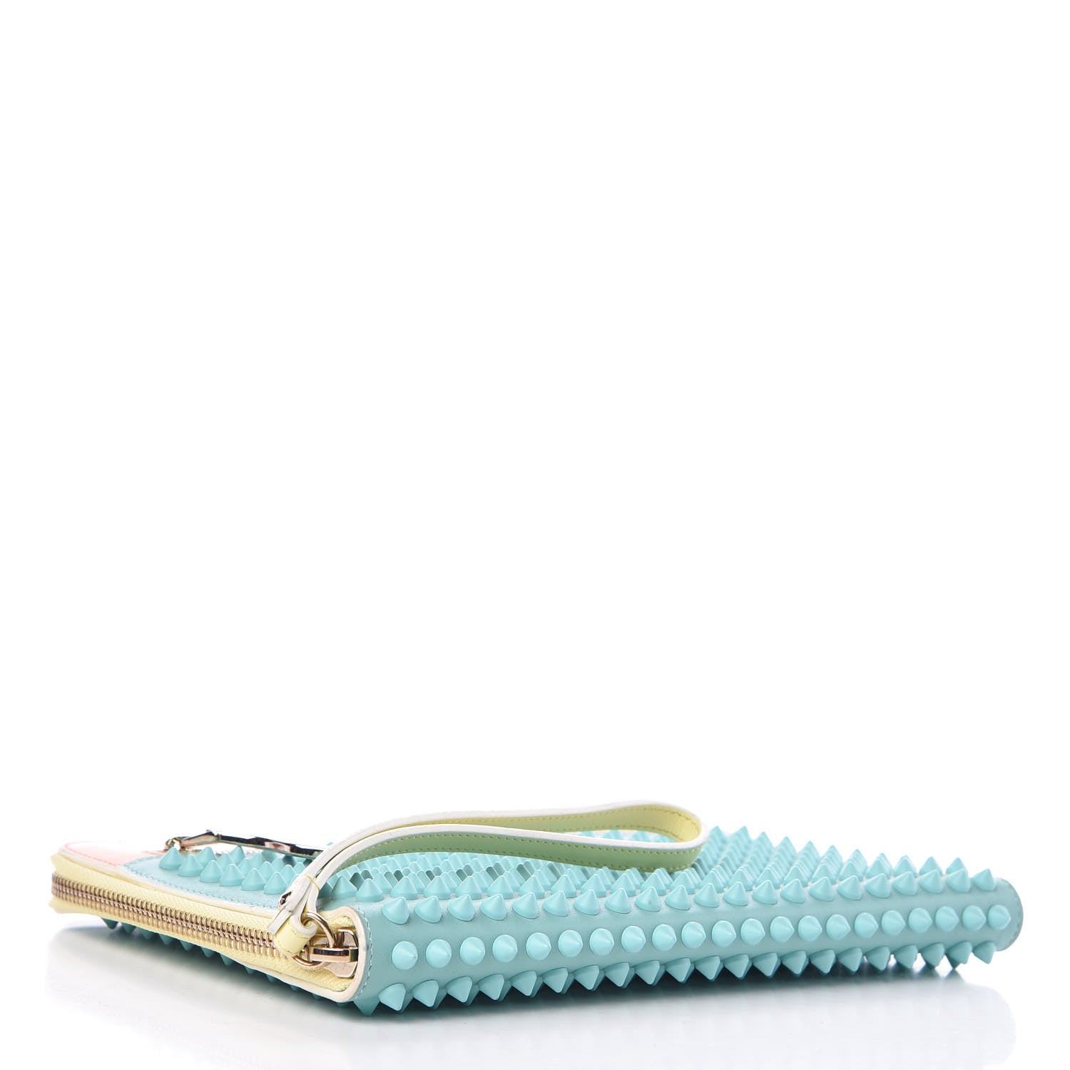 Christian Louboutin Calfskin Spiked Wristlet Multicolor 4 of 11