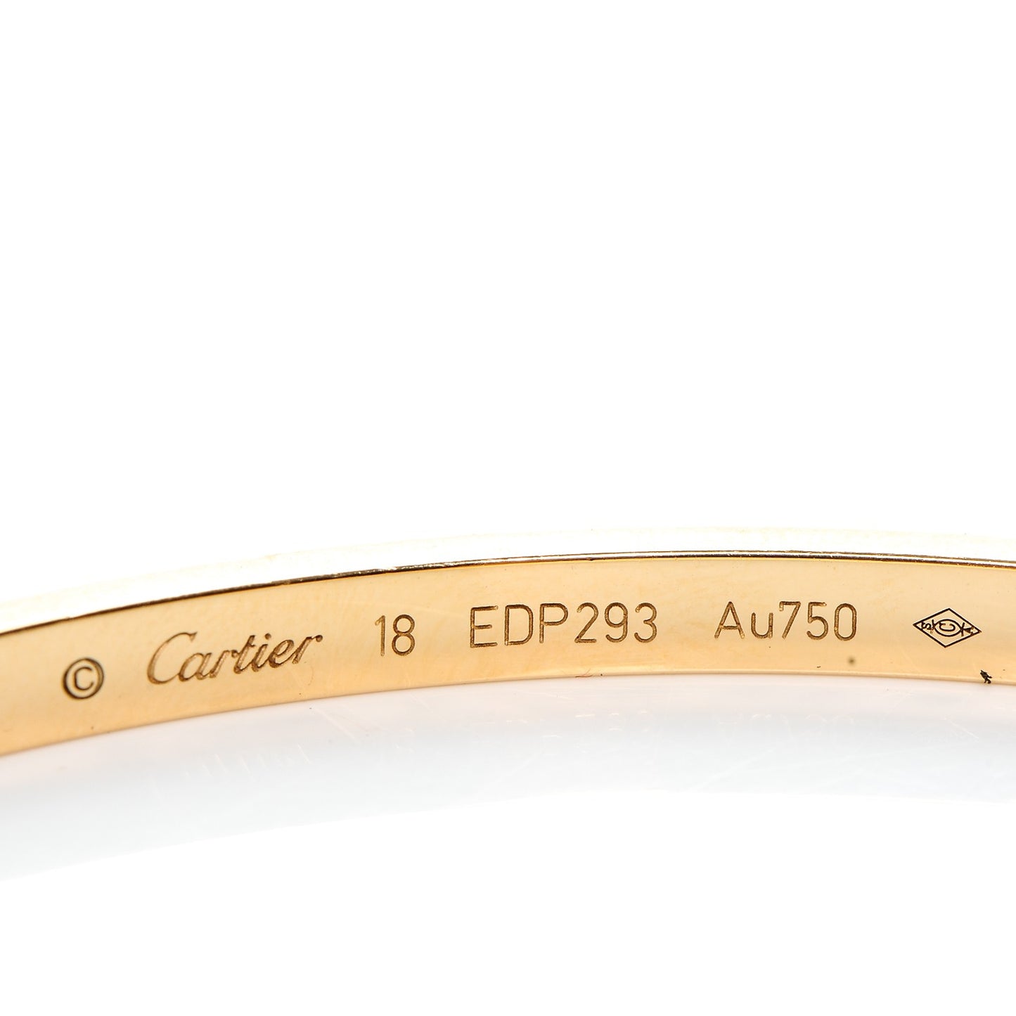 18K Yellow Gold Small LOVE Bracelet 18