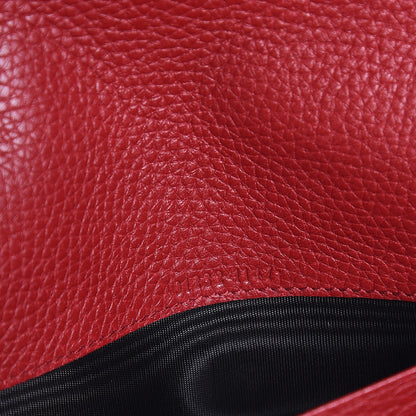 Gucci Calfskin GG Marmont Chain Wallet Vulcanic Red 7 of 8