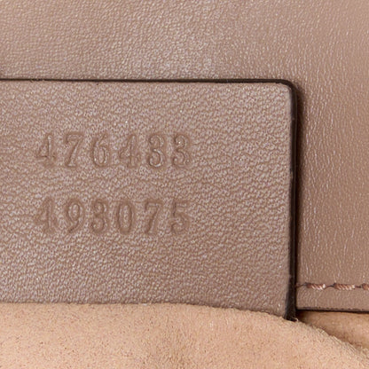 Gucci Calfskin Matelasse Super Mini GG Marmont Shoulder Bag Porcelain Rose 8 of 11