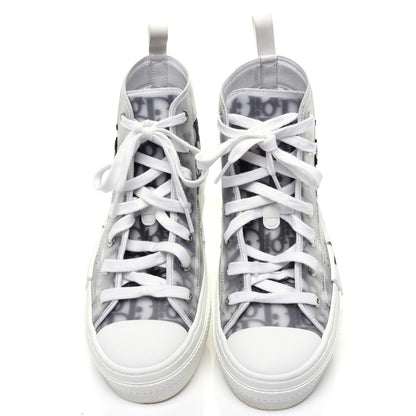 Christian Dior X SHAWN STUSSY Canvas Oblique Bee Mens B23 High Top Sneakers 41 White Black 8 of 15