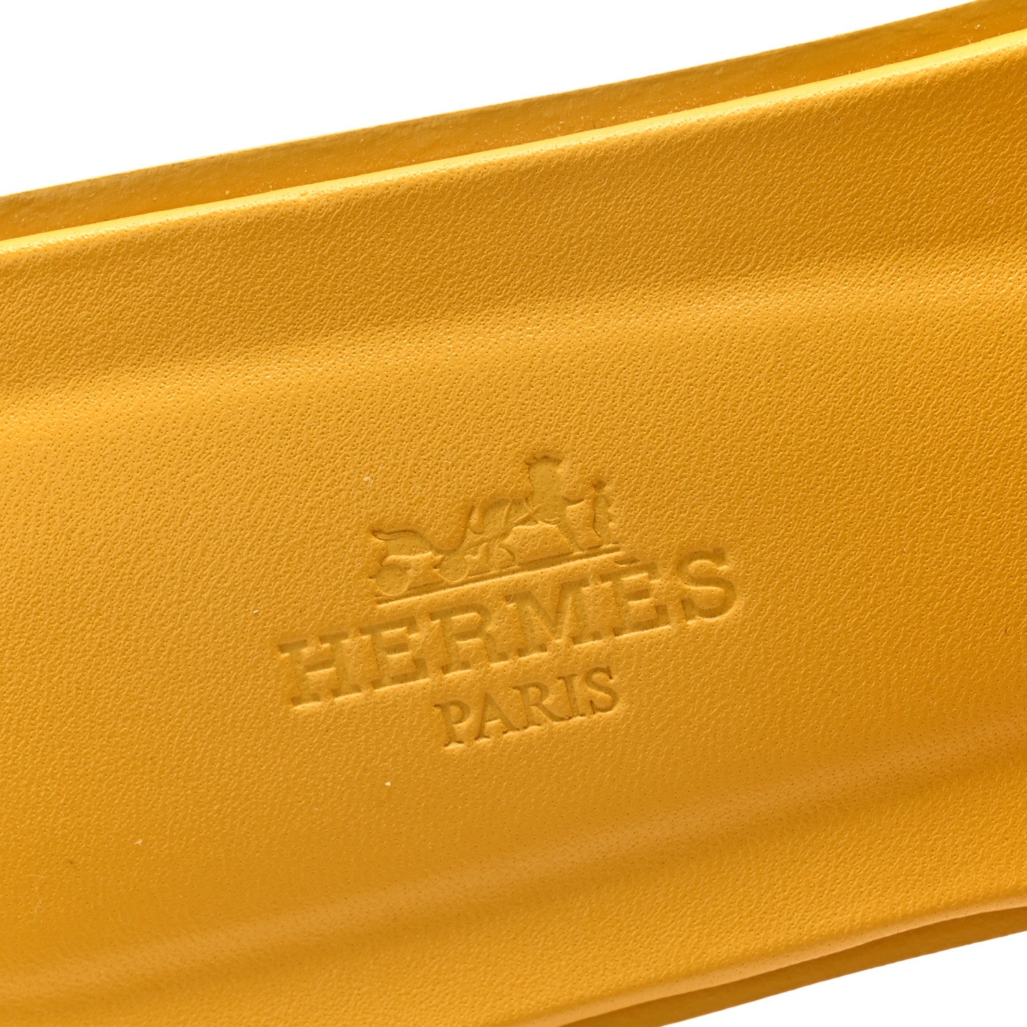 Hermes Box Calfskin Oran Sandals 41 Jaune Citron 6 of 8