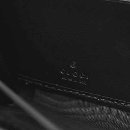 Gucci Calfskin GG Matelasse GG Marmont Zip Around Wallet Black 6 of 7