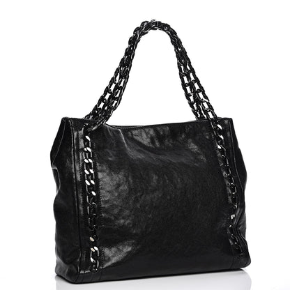 Chanel Glazed Caviar Modern Chain Tote Black 3 of 9
