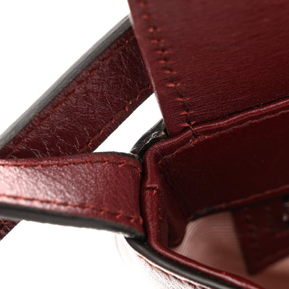 Gucci Vitello Palmellato Lux Small Arli Flap Shoulder Bag Vintage Bordeaux 11 of 16