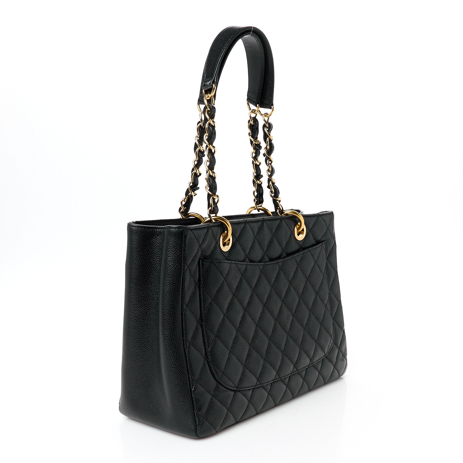Chanel Caviar Quilted Grand Shopping Tote GST Black 3 of 11