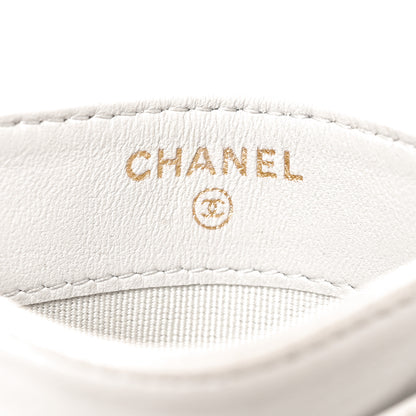 Chanel Lambskin Quilted Card Holder Grey 6 of 10