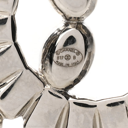 Chanel Baguette Crystal CC Brooch Silver Grey 3 of 3