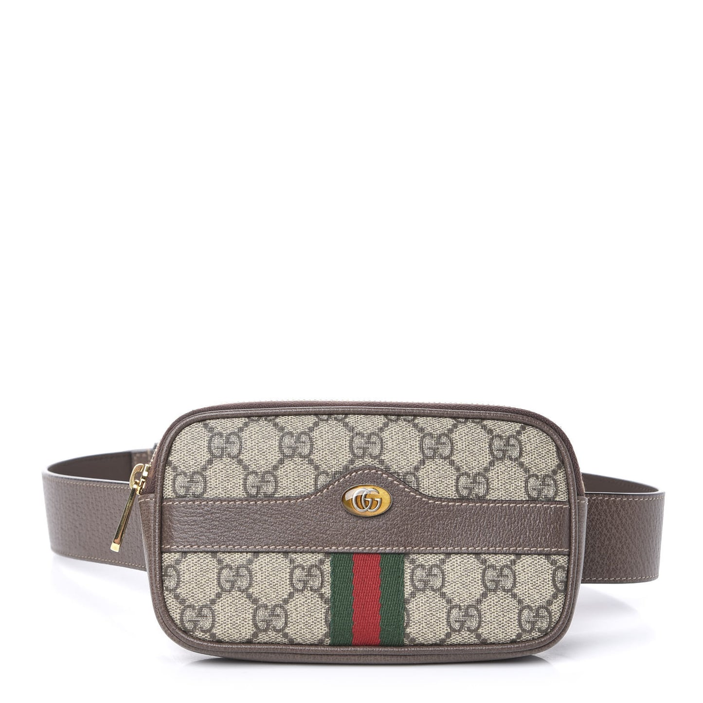 GG Supreme Monogram Ophidia Belted iPhone Case 75 30 Dark Brown