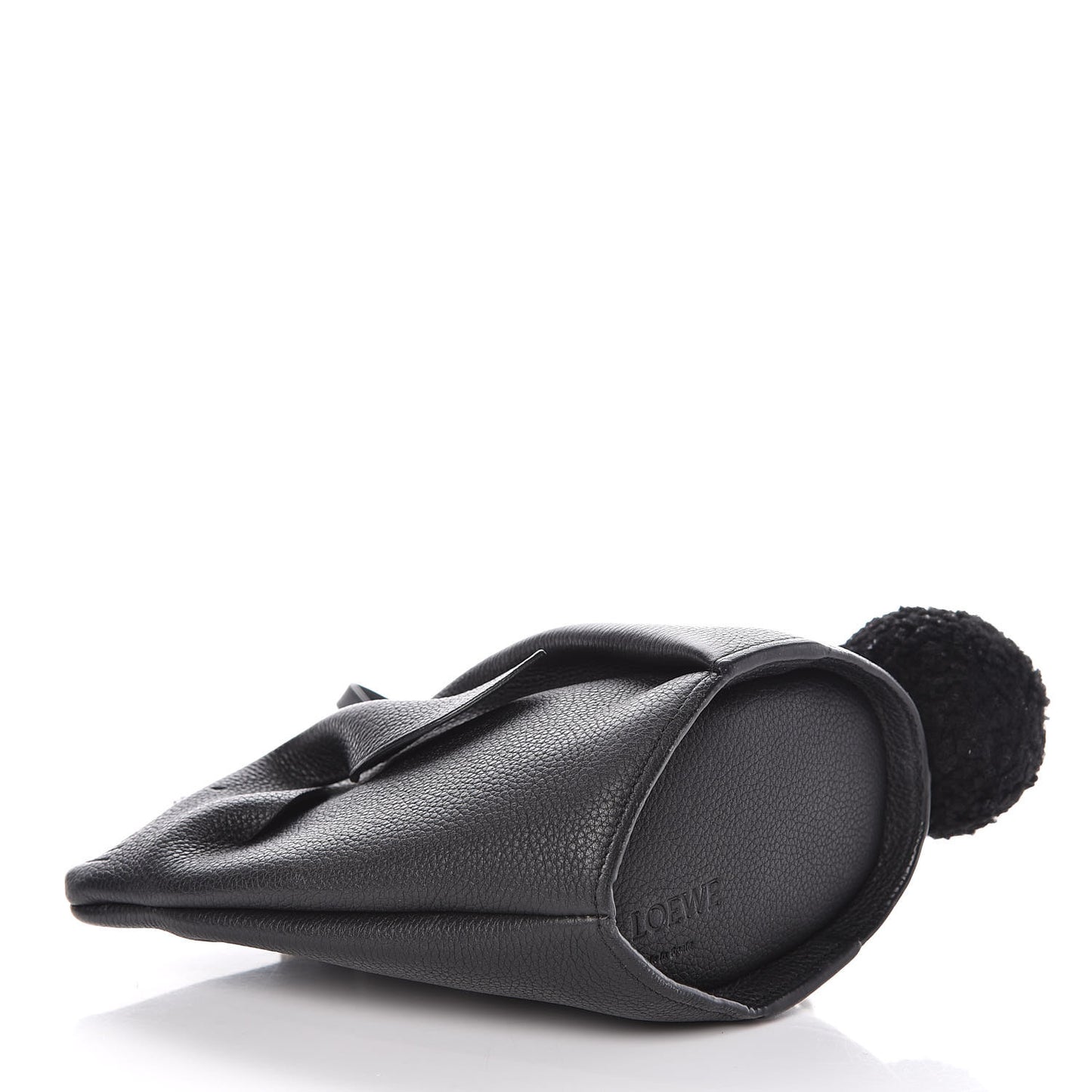Calfskin Mini Bunny Crossbody Bag Black