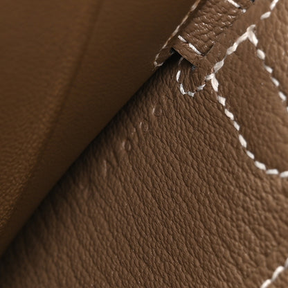 Hermes Chevre Mysore Kelly To Go Wallet Etoupe 6 of 9