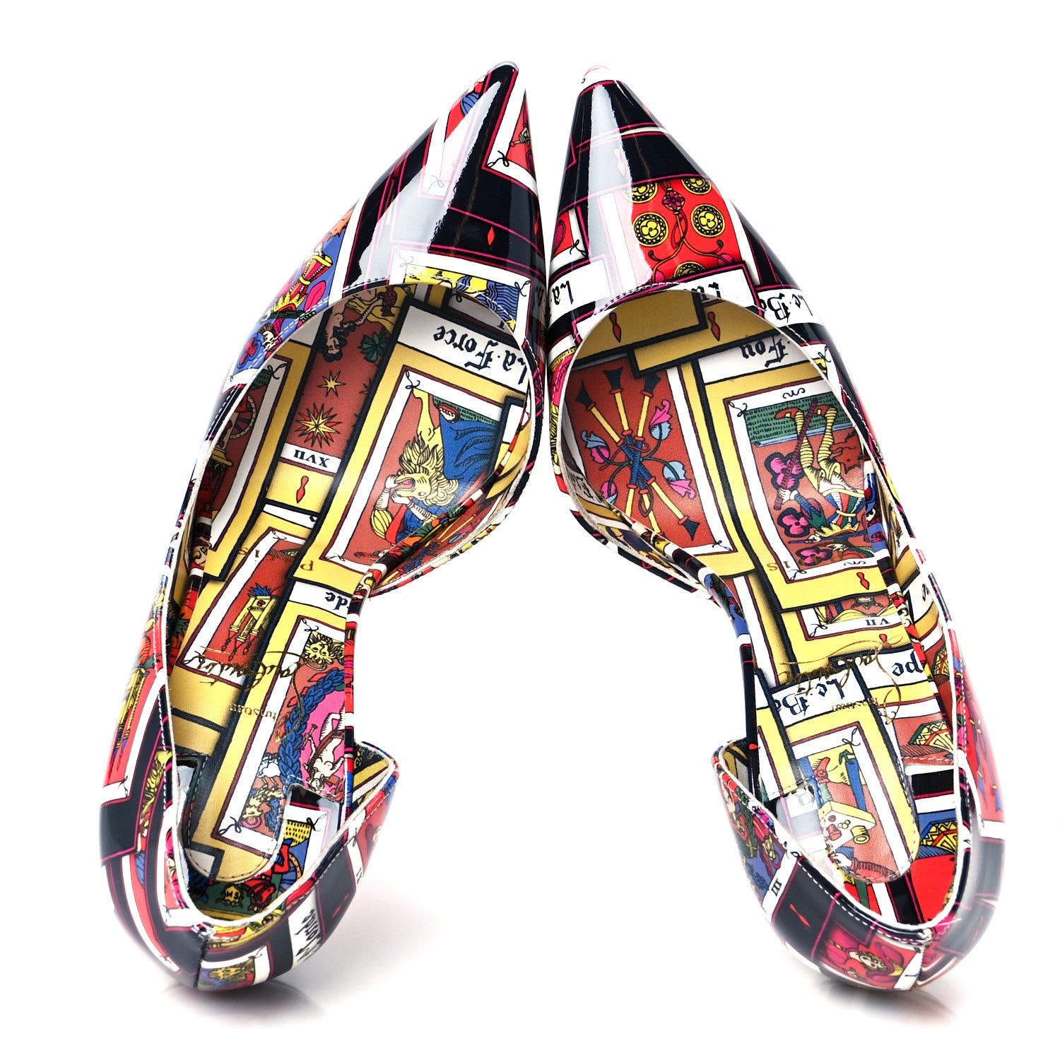 Christian Louboutin Patent Tarot Iriza 100 Pumps 37.5 Multicolor 2 of 9