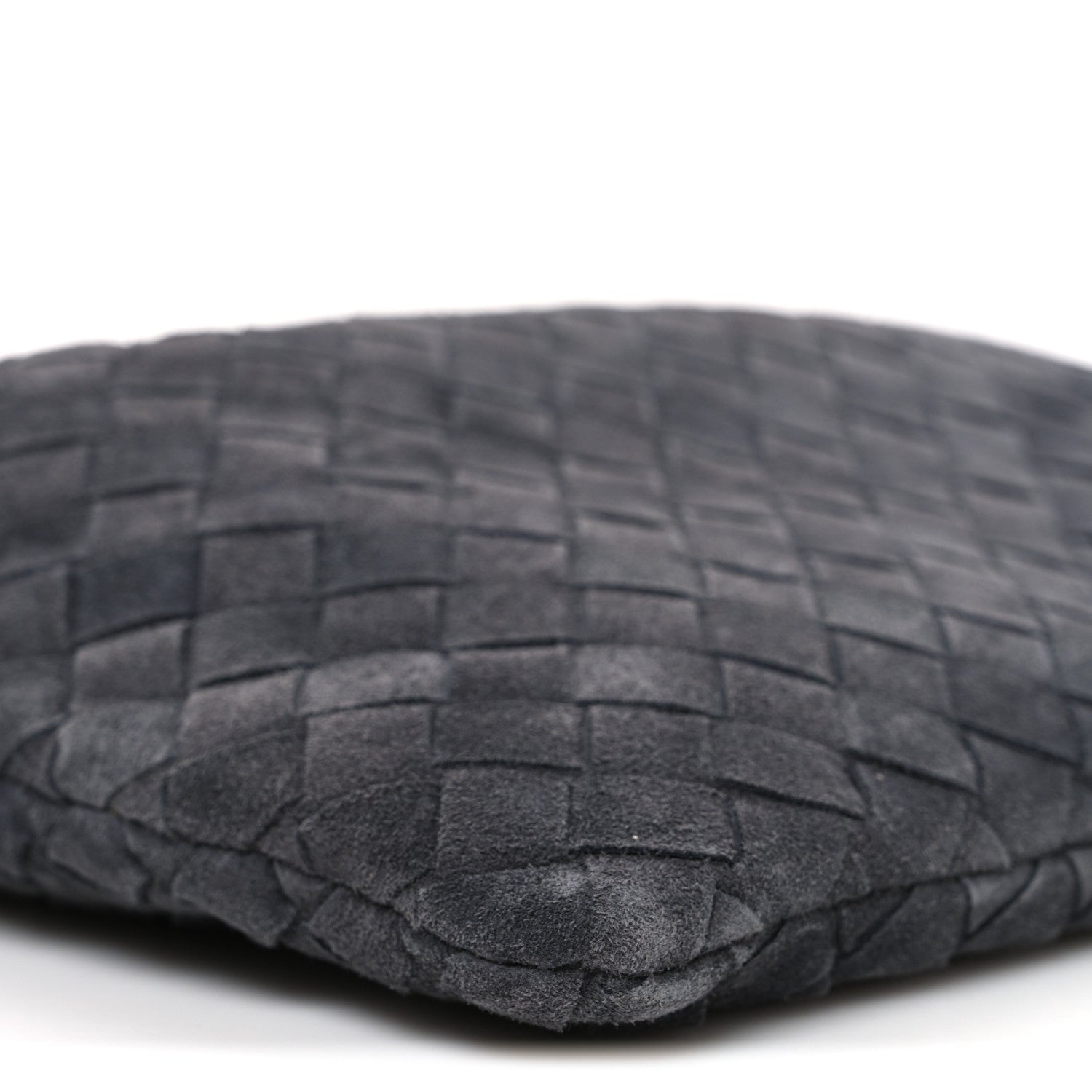 Bottega Veneta Suede Calfskin Intrecciato Medium Dustbag Grey 10 of 11
