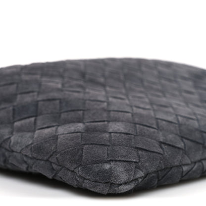 Bottega Veneta Suede Calfskin Intrecciato Medium Dustbag Grey 10 of 11